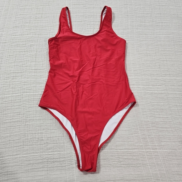 Bellecarrie Retro 80s/90s One Piece High Cut Low Back Swimsuit Size Large - Picture 6 of 11